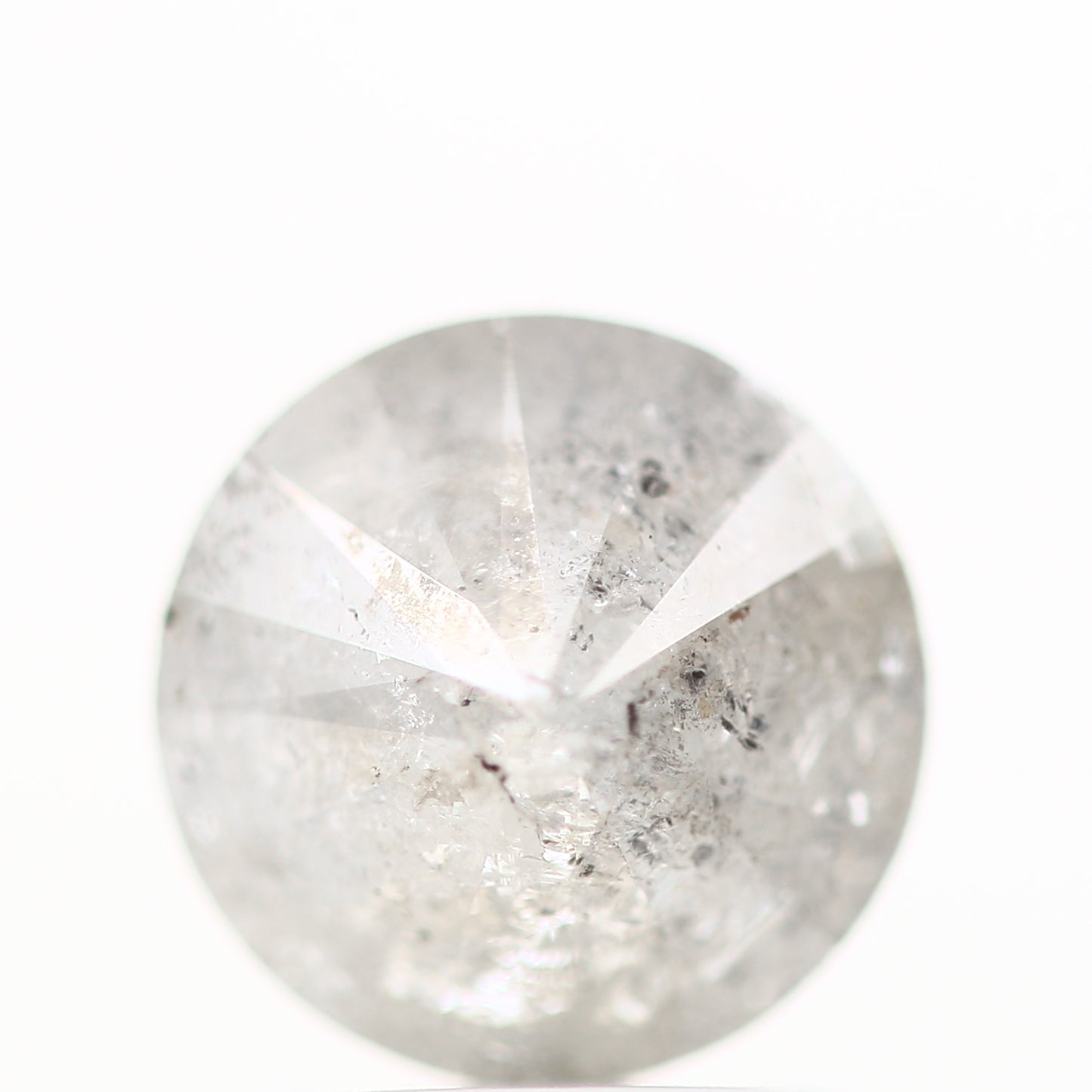 1.46 Carat Fancy Gray Salt and Pepper Round Brilliant Cut Natural Loose Diamond