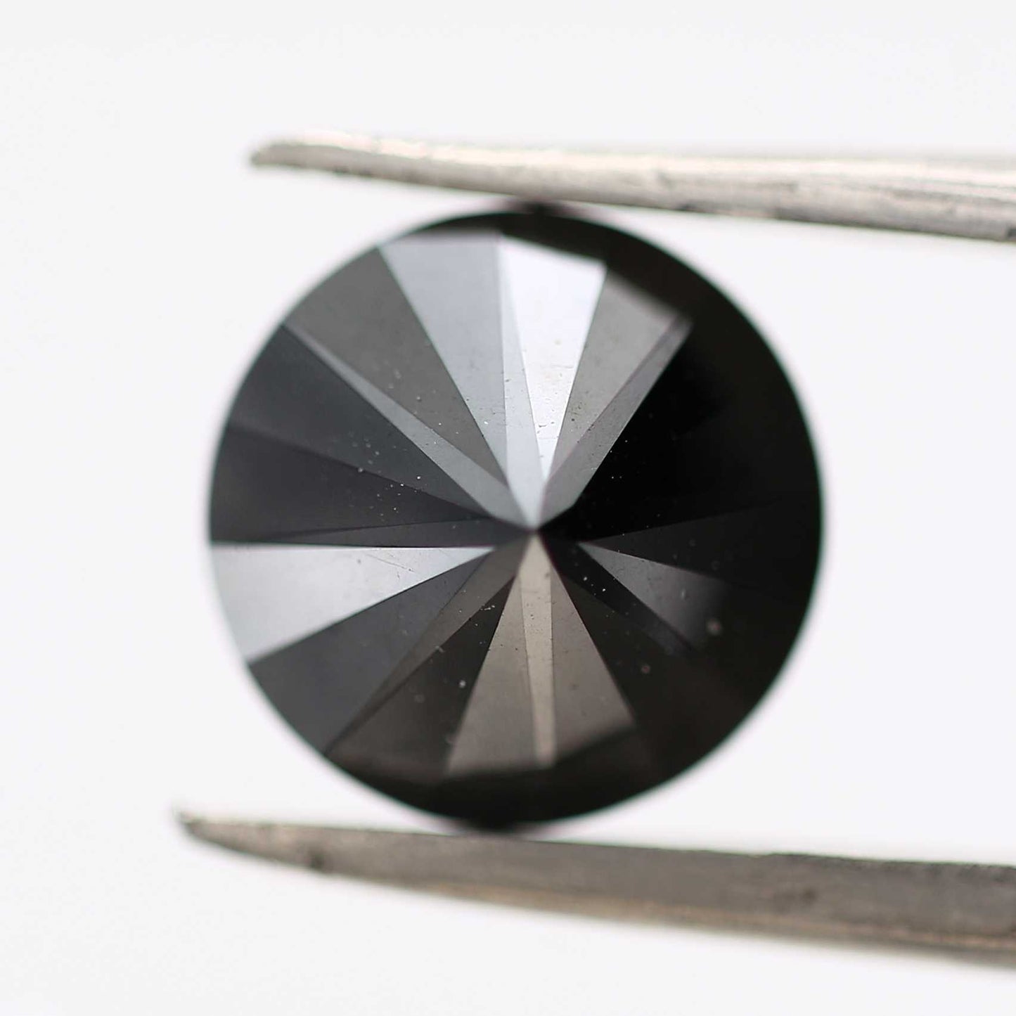 2.74 Carat Fancy Black Round Brilliant Cut Natural Loose Diamond