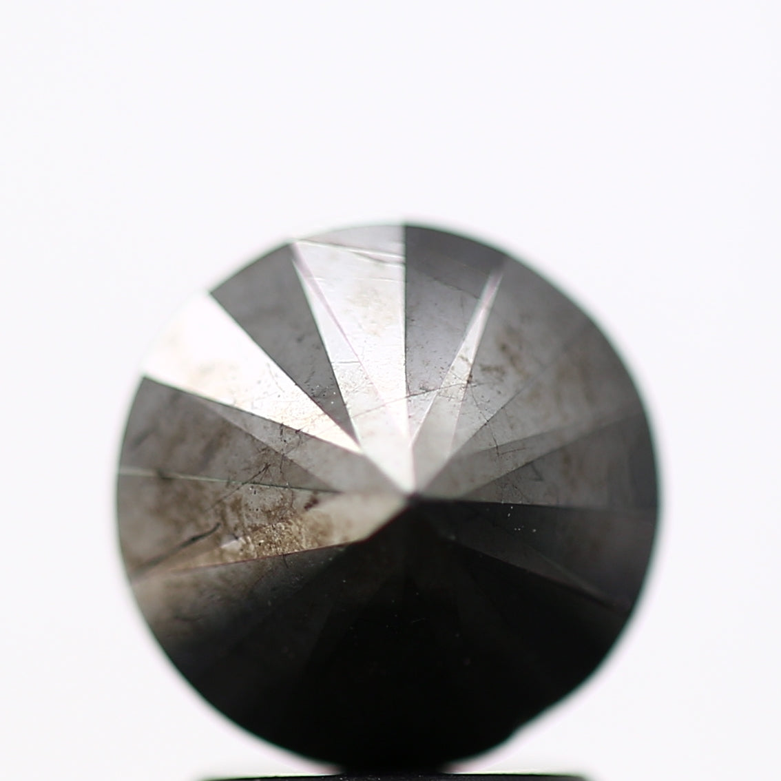 2.60 Carat Fancy Black Round Shape Brilliant Cut Natural Loose Diamond