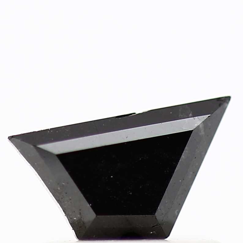 0.52 ct Natural Black Trapozoid Loose Diamond for Jewelry