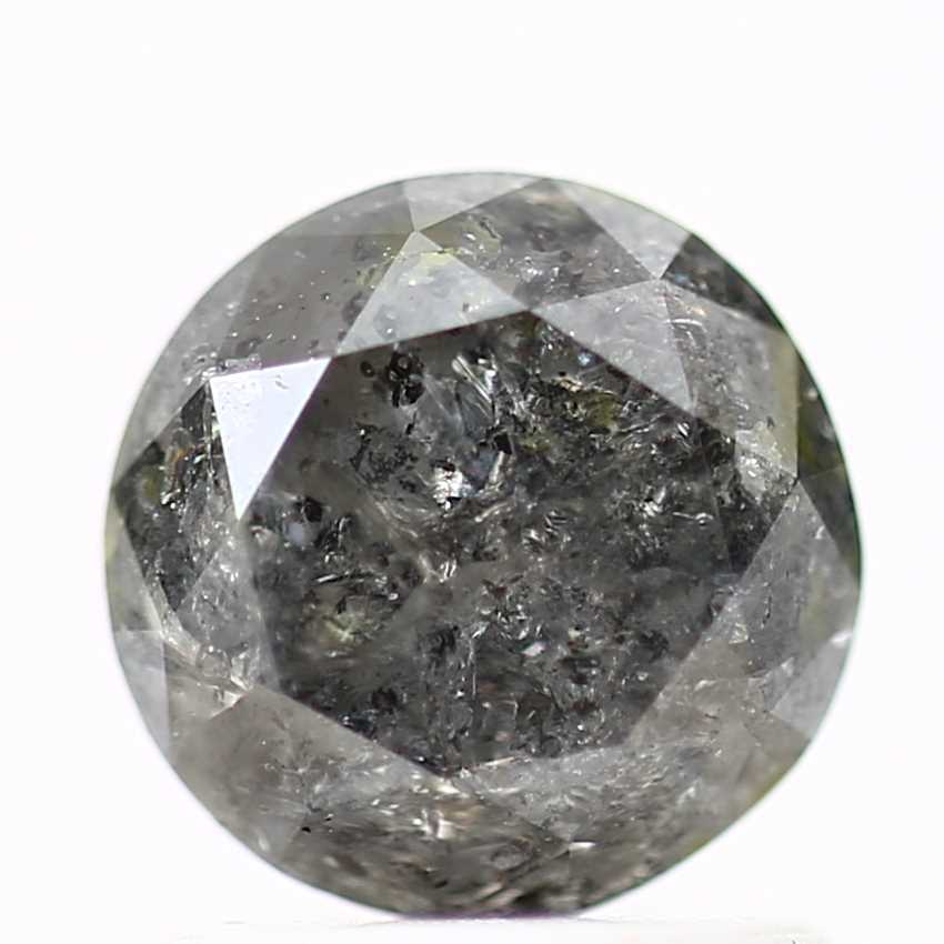 1.43 Carat Gray Round Shape Brilliant Cut Natural Loose Diamond
