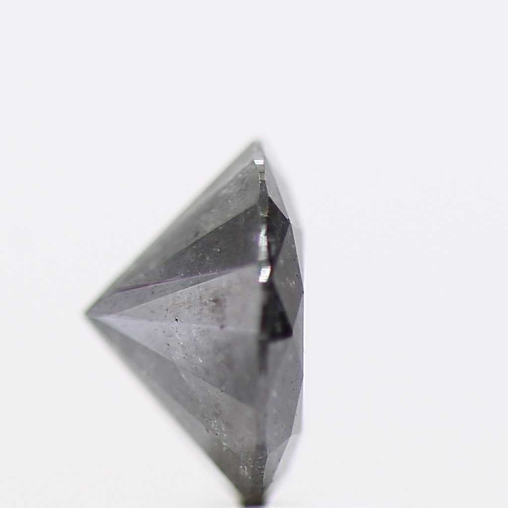 1.21 Carat Fancy Black Round Brilliant Cut Natural Loose Diamond