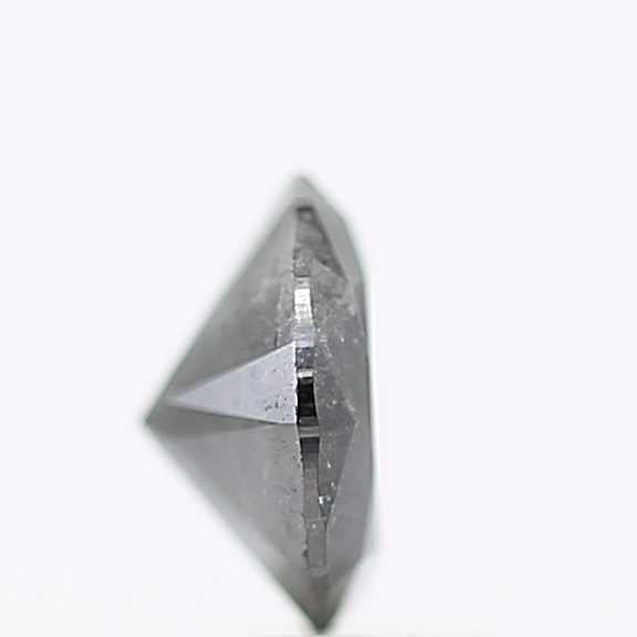 1.28 Carat Fancy Black Round Shape Brilliant Cut Natural Loose Diamond