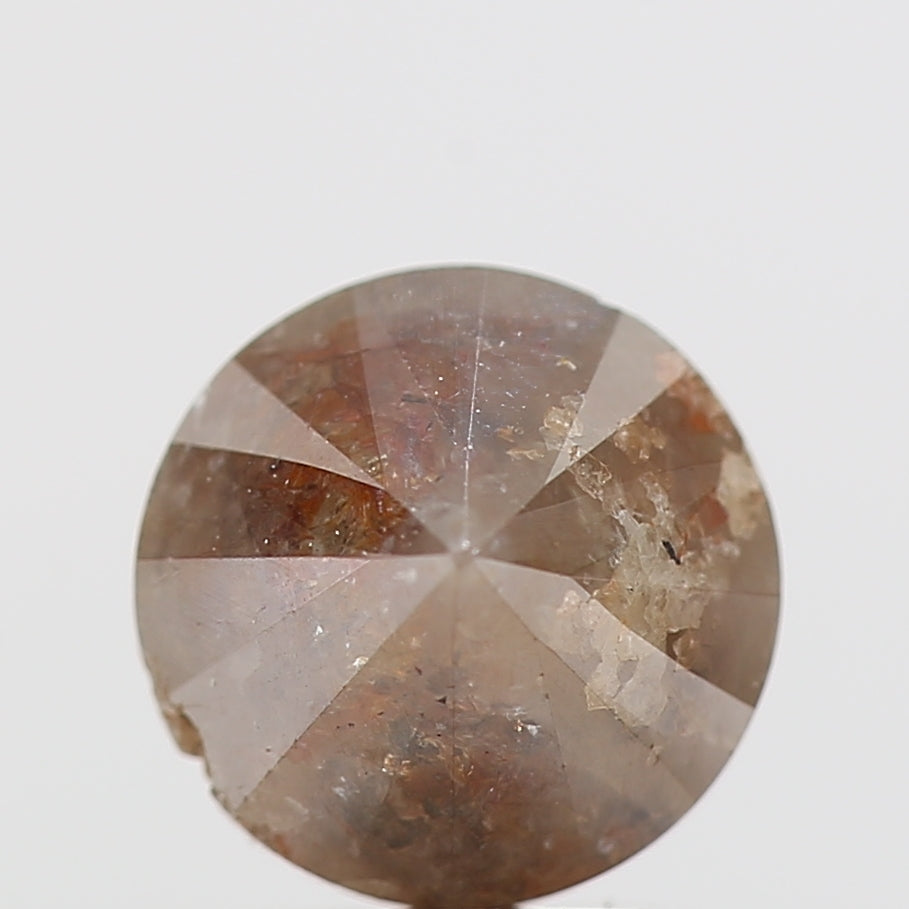 2.01 Carat Fancy Round Shape Brown Gray Brilliant Cut Natural Loose Diamond