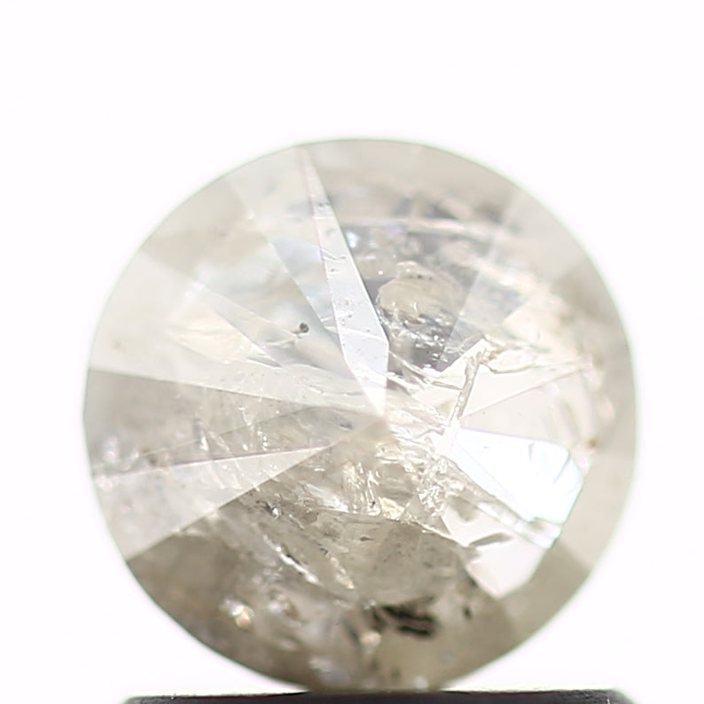 0.84 Carat Salt and Pepper Diamond Round Brilliant Cut Natural Loose Diamond