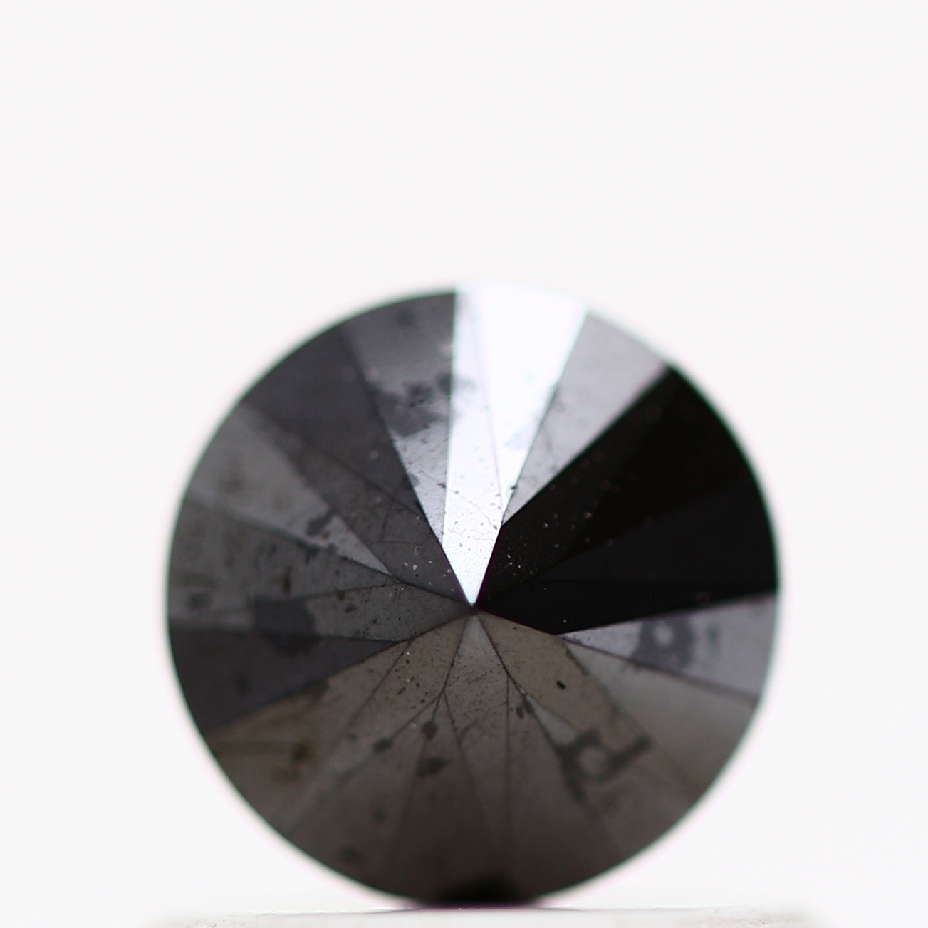 0.50 Carat Fancy Black Round Shape Brilliant Cut Natural Loose Diamond