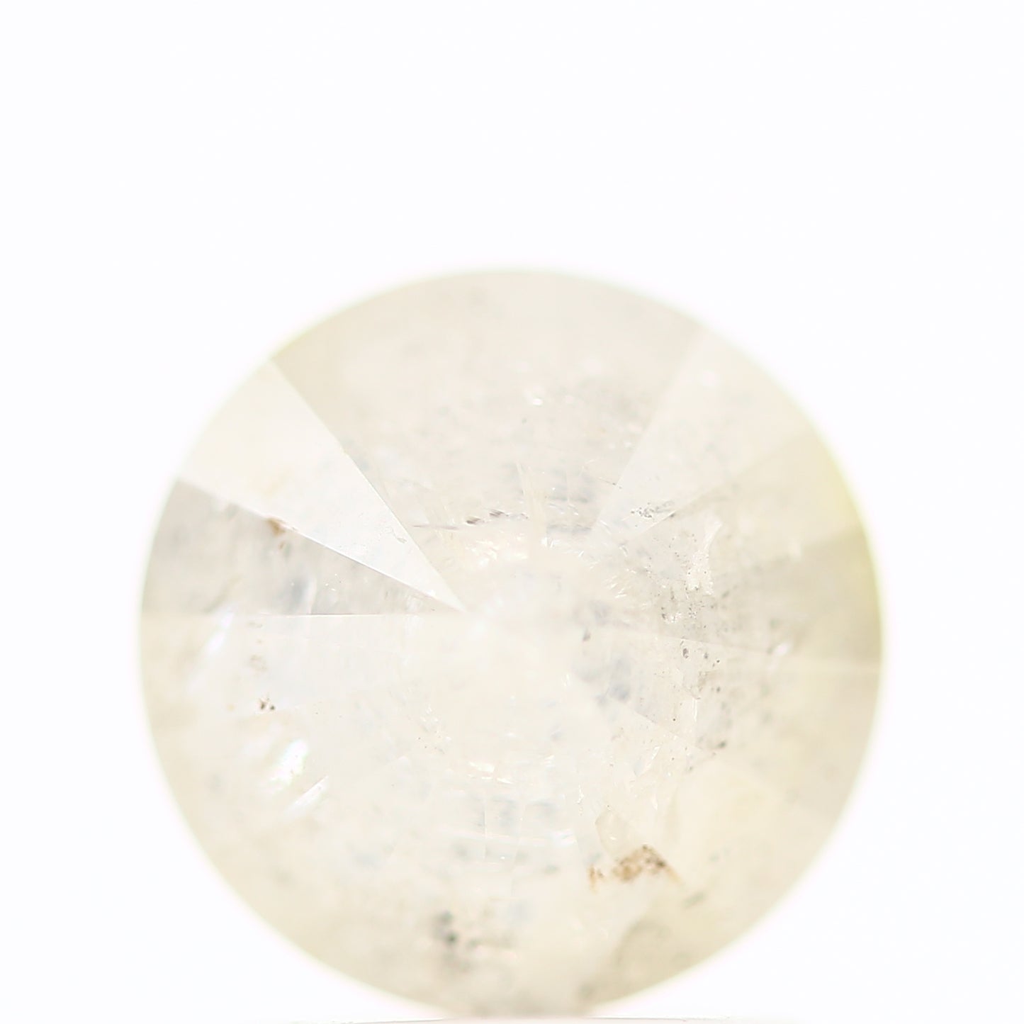 1.53 Carat Salt and Pepper Icy Gray Round Brilliant Cut Natural Loose Diamond