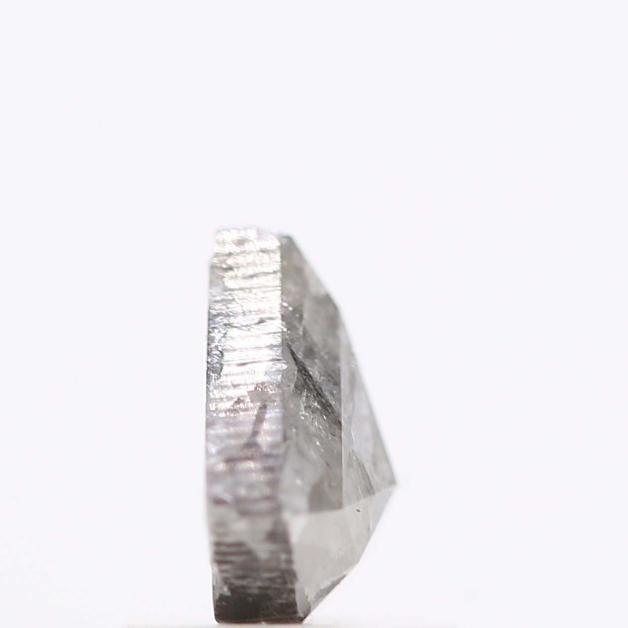 Salt and Pepper Kite Diamond ! 1.12 Ct 8.00 x 6.70 x 3.00 MM Natural Gray Loose Diamond for Engagement Ring for Her