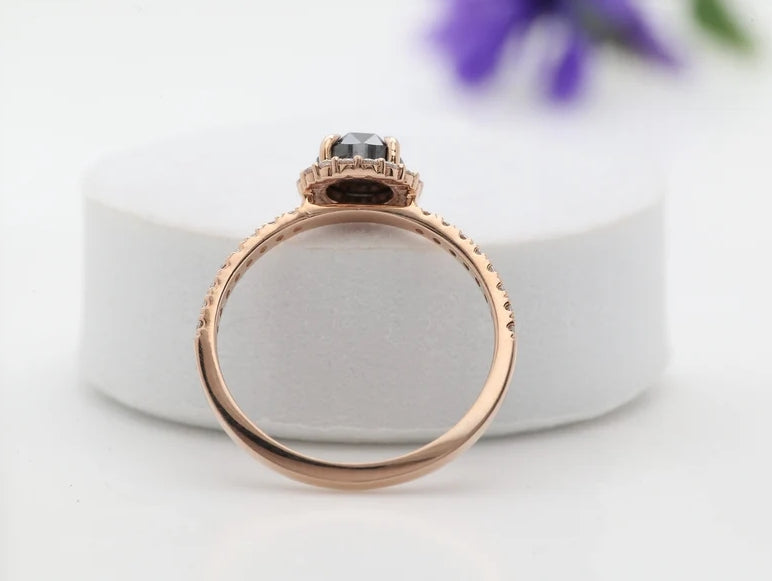 Round Diamond engagement Ring ! 14K Gold Ring ! Round Shape Wedding Ring ! Vintage Ring ! Diamond Ring !