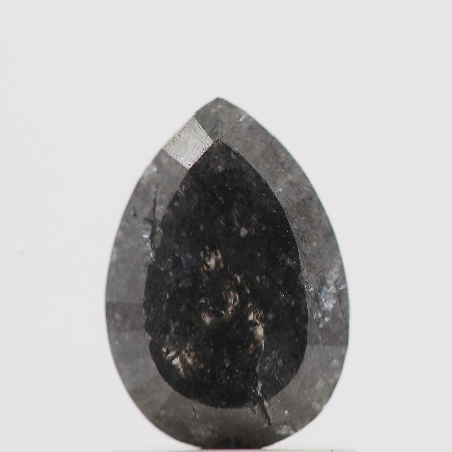 Salt and Pepper Diamond Fancy Gray Color 1.20 CT 8.00 x 5.50 x 3.25 MM Pear Cut Diamond! Natural Loose Diamond ! Christmas Gift for Her