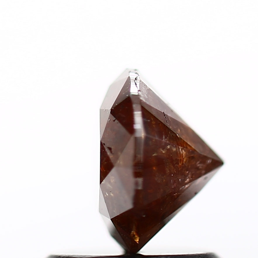 1.00 Carat Fancy Red Round Shape Brilliant Cut Natural Loose Diamond