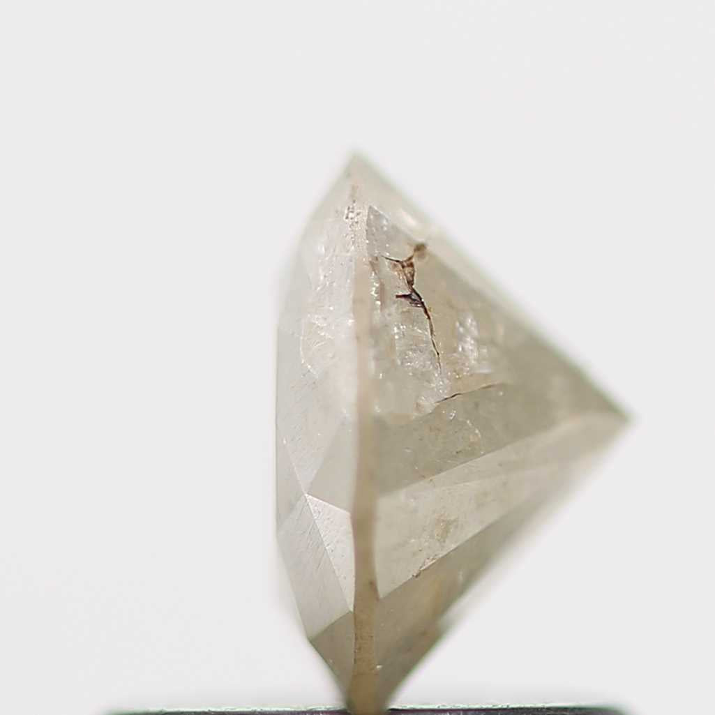 0.81 Carat Salt and Pepper Diamond Gray Fancy Round Brilliant Cut Natural Loose Diamond