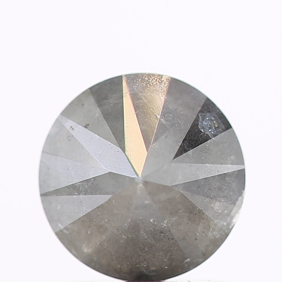 1.36 Carat Fancy Gray Round Shape Brilliant Cut Natural Loose Diamond