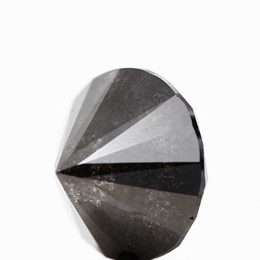 1.26 Carat Fancy Black Round Shape Brilliant Cut Natural Loose Diamond