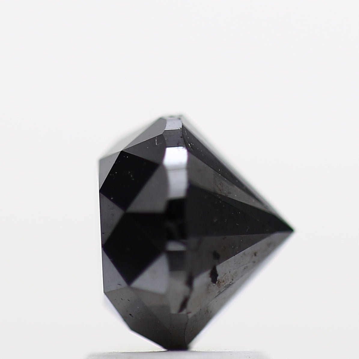 2.53 Carat Fancy Black Round Shape Brilliant Cut Natural Loose Diamond