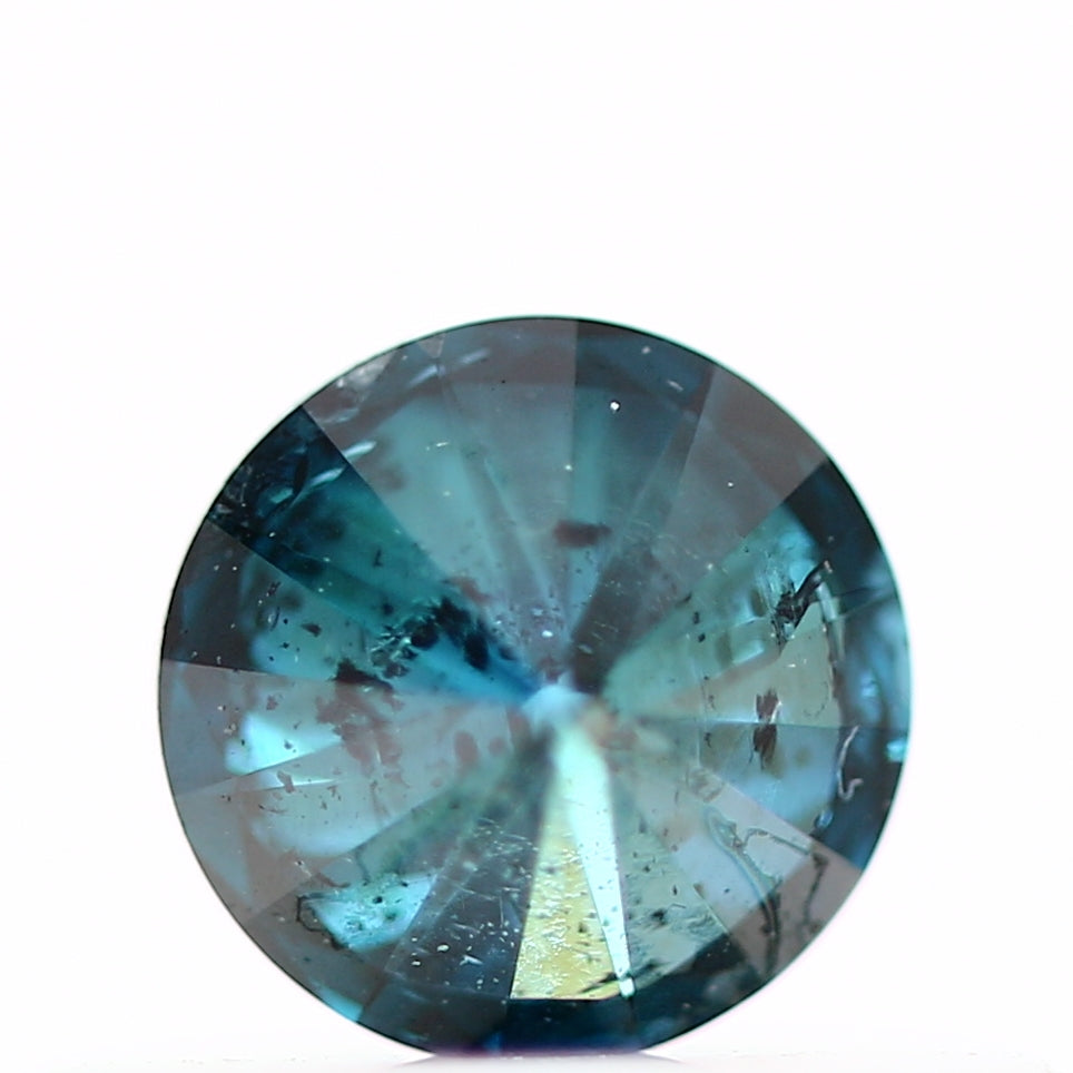0.28 Carat Round Fancy Vivid Blue Natural Loose Diamond