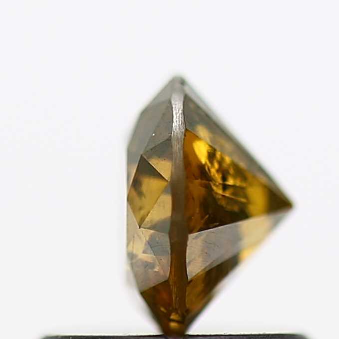 Salt And Pepper Diamond Fancy Brown Color 0.69 CT 5.45 x 3.55 MM Round Brilliant Cut Diamond ! Natural Loose Diamond, Christmas Gift for Her