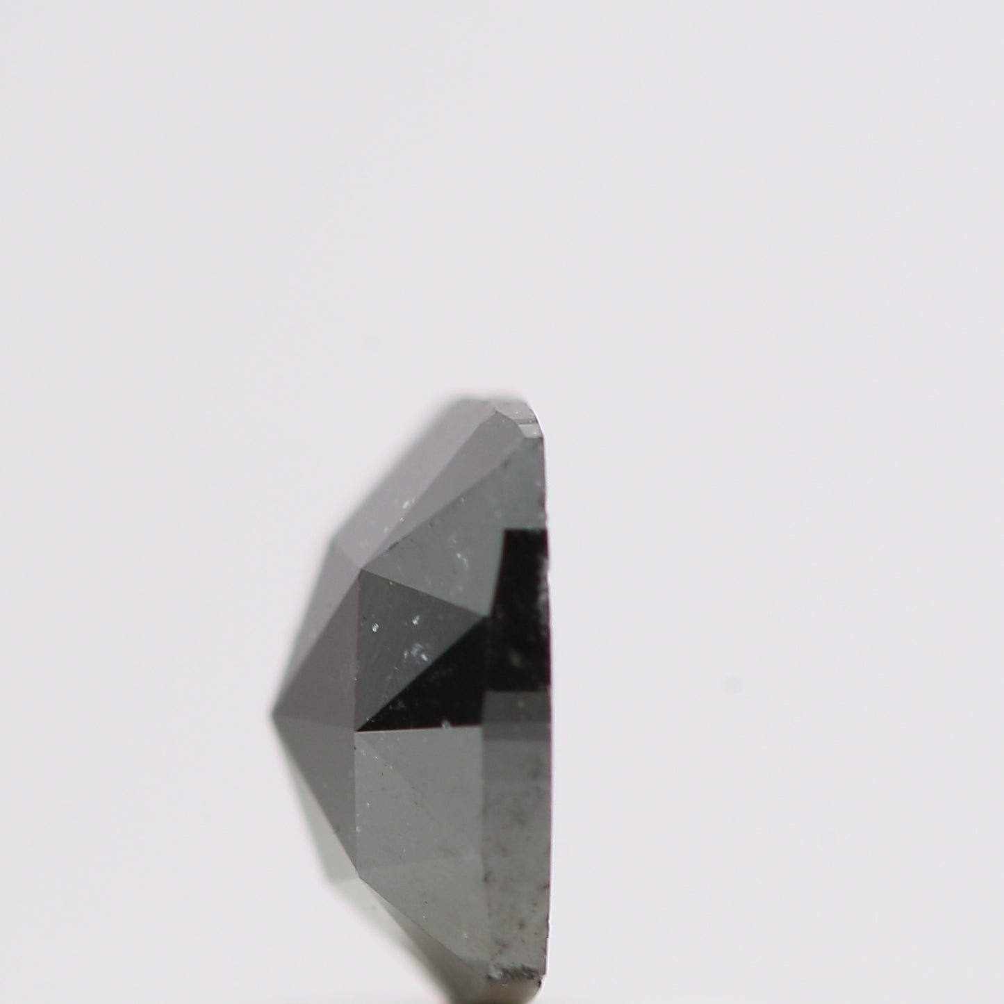0.73 Ct Natural Black Cushion Single Cut Loose Diamond for Jewelery