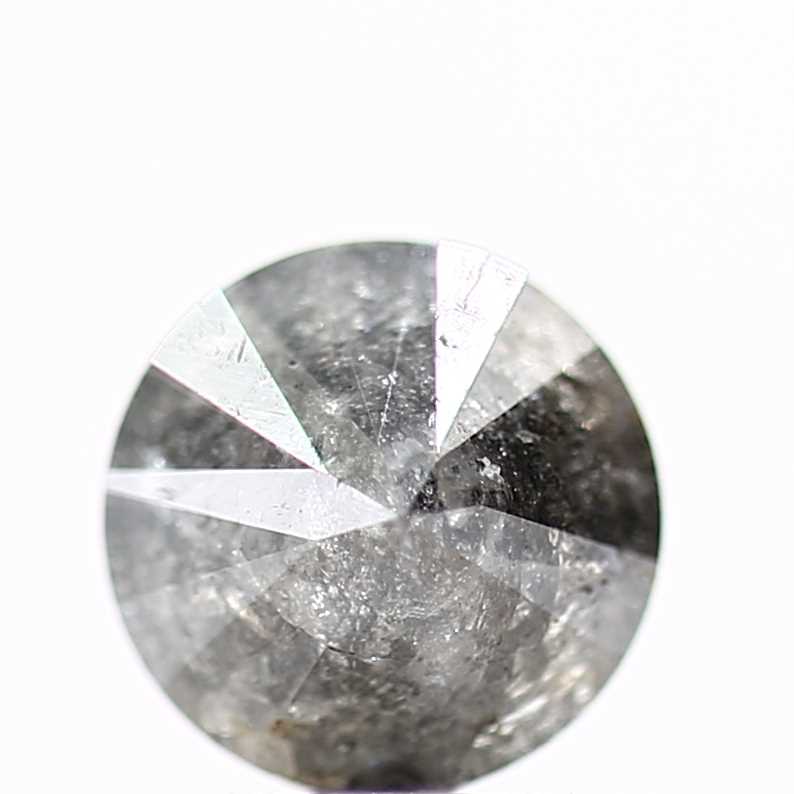 0.63 Carat Fancy Gray Round Brilliant Cut Natural Loose Diamond
