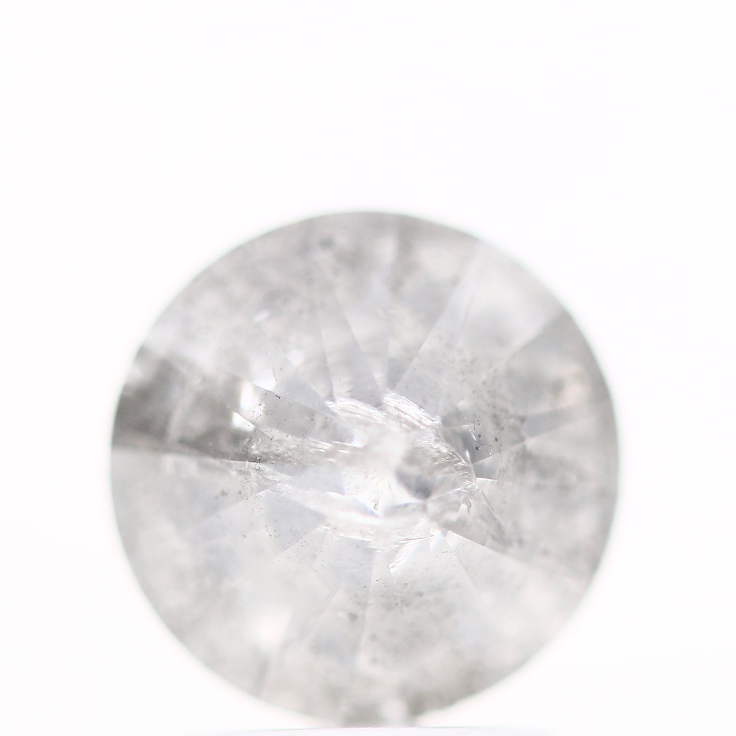 2.18 Carat Fancy Gray Salt & Pepper Round Shape Brilliant Cut Natural Loose Diamond