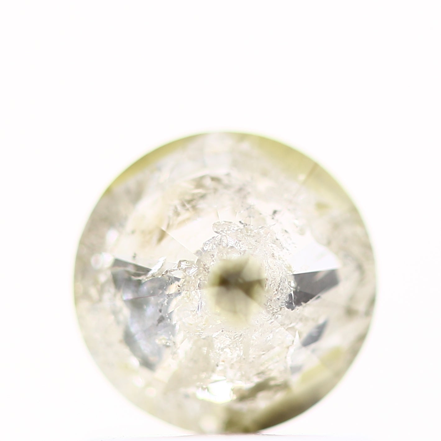0.66 Carat Salt and Papper Diamond Fancy Round Shape Brilliant Cut Natural Loose Diamond