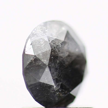 1.30 Carat Fancy Gray Black Round Brilliant Cut Natural Loose Diamond