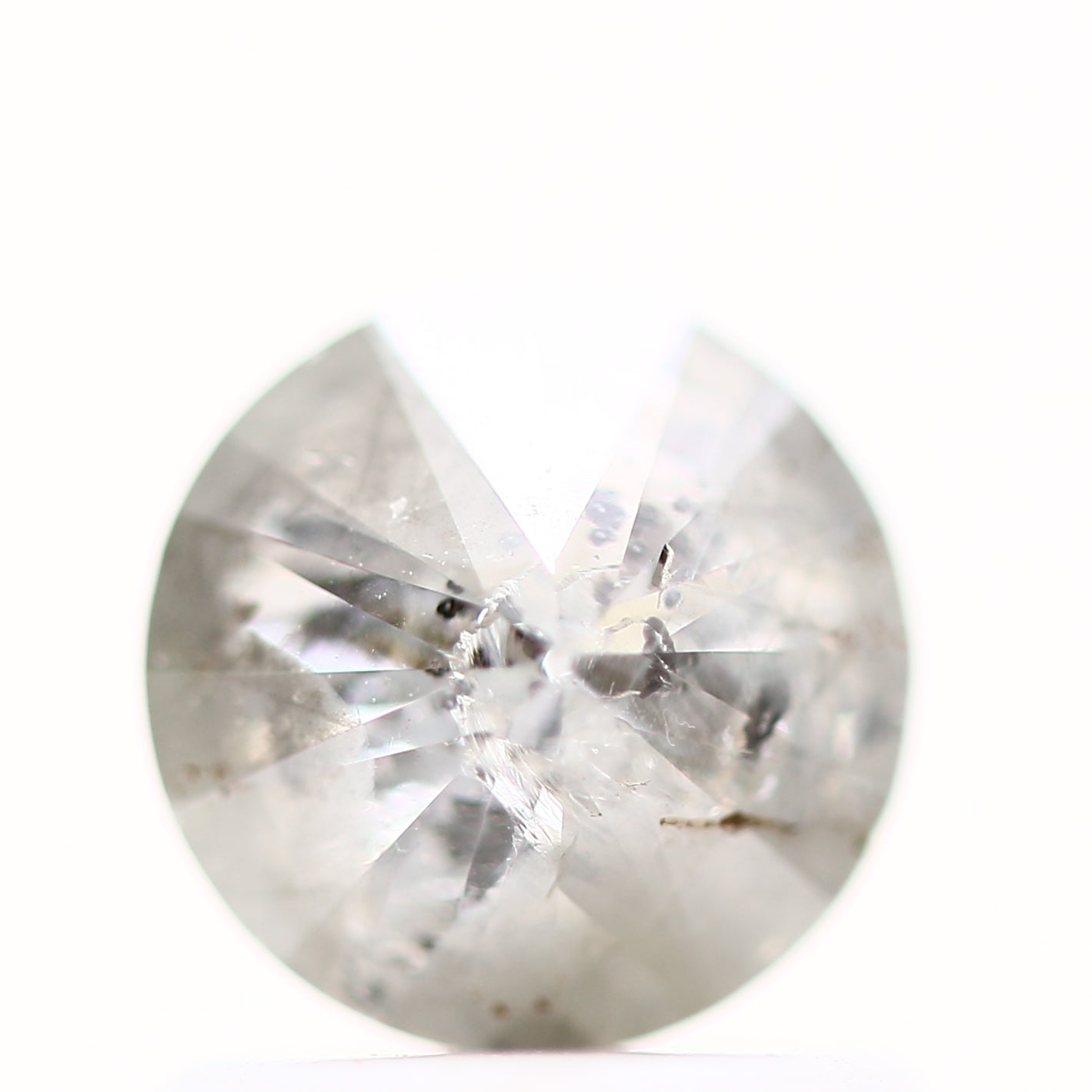 0.86 Carat Fancy Icy Gray Round Shape Brilliant Cut Natural Loose Diamond