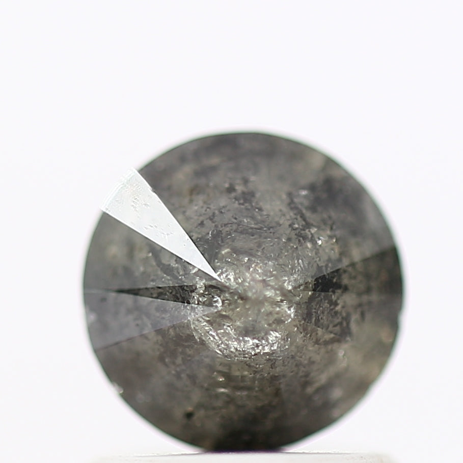 1.04 Carat Salt and Pepper Diamond Gray Round Brilliant Cut Natural Loose Diamond