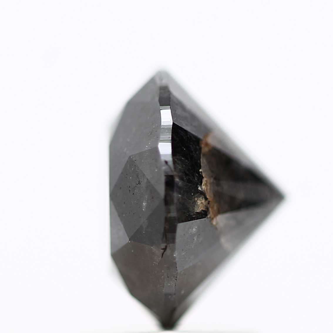 2.65 Carat Fancy Black Round Shape Brilliant Cut Natural Loose Diamond