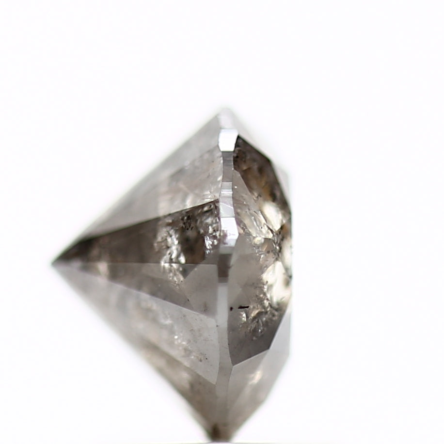 2.04 Carat Fancy Gray Rustic Round Shape Brilliant Cut Natural Loose Diamond