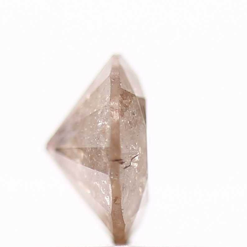 0.88 Carat Brown Rustic Round Shape Brilliant Cut Natural Loose Diamond