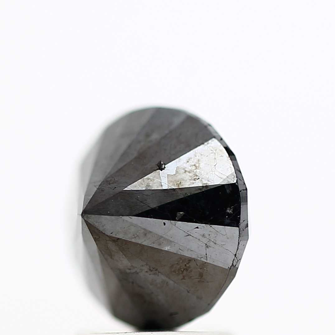 2.79 Carat Fancy Black Round Shape Brilliant Cut Natural Loose Diamond