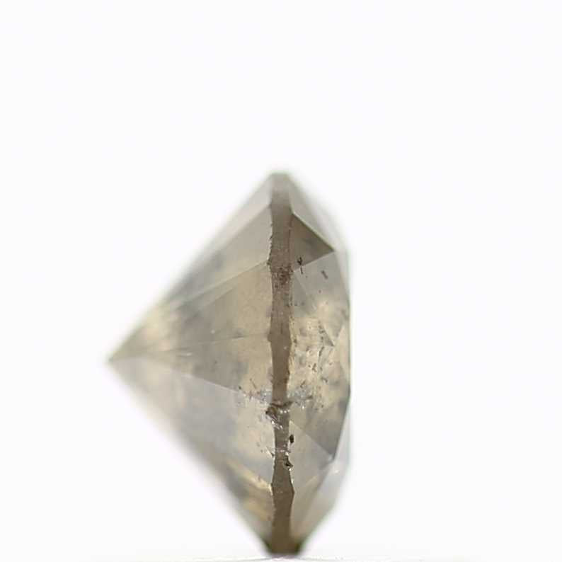 0.72 Carat Fancy Brown Gray Round Cut Natural Loose Diamond