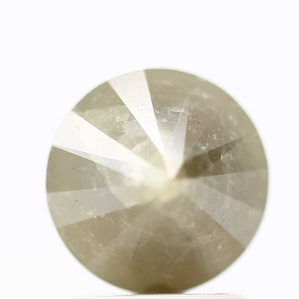 2.37 Carat Gray Rustic Round Shape Brilliant Cut Natural Loose Diamond