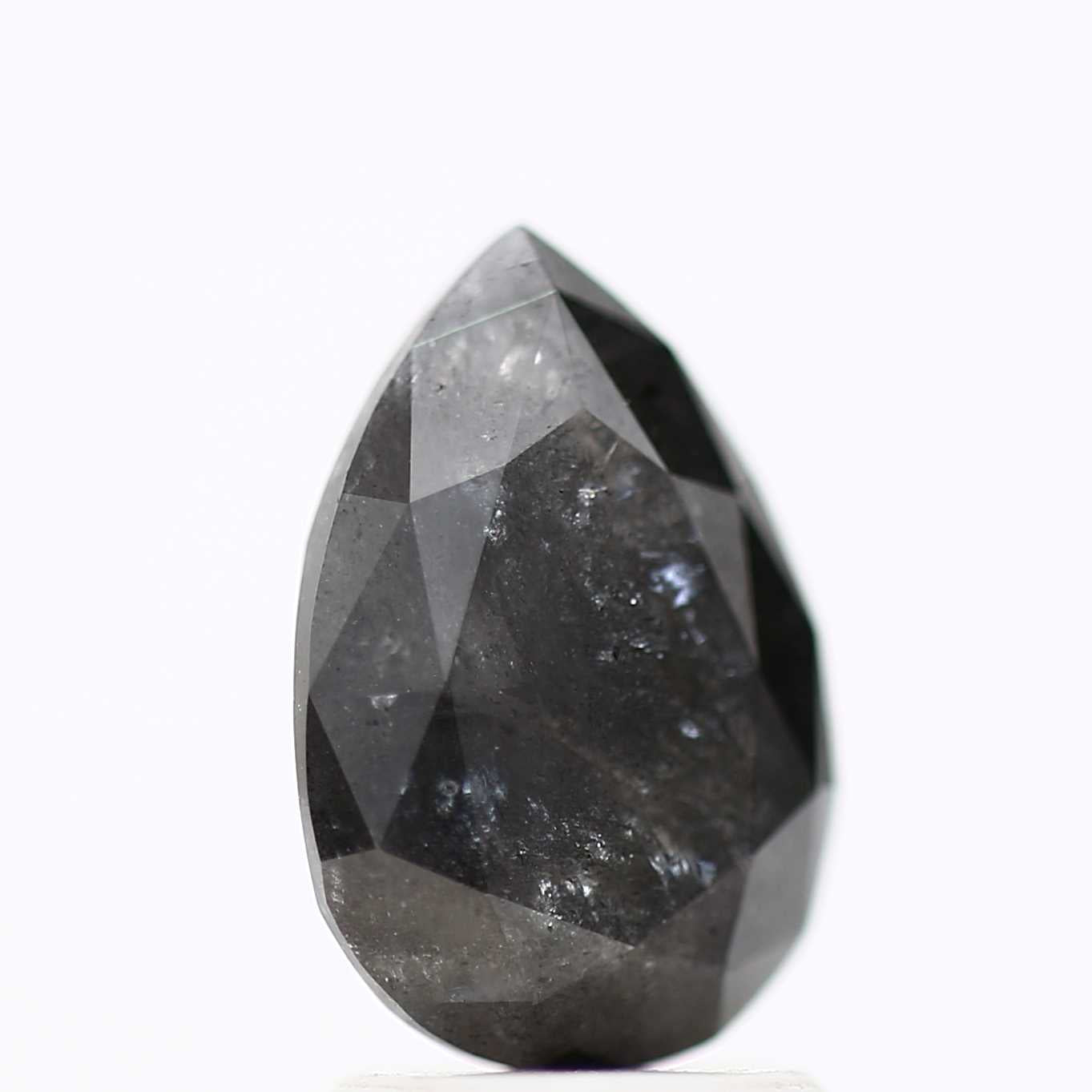 Salt and Pepper Diamond Fancy Gray Color 2.01 CT 10.12 x 7.01 x 4.23 MM Pear Cut Diamond! Natural Loose Diamond ! Christmas Gift for Her