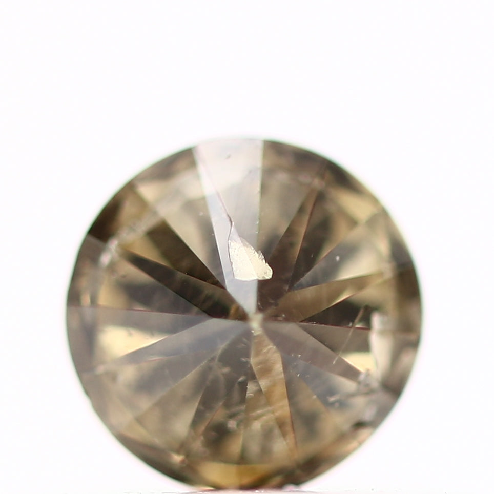 0.27 Carat Fancy Brown Round Brilliant Cut Natural Loose Diamond
