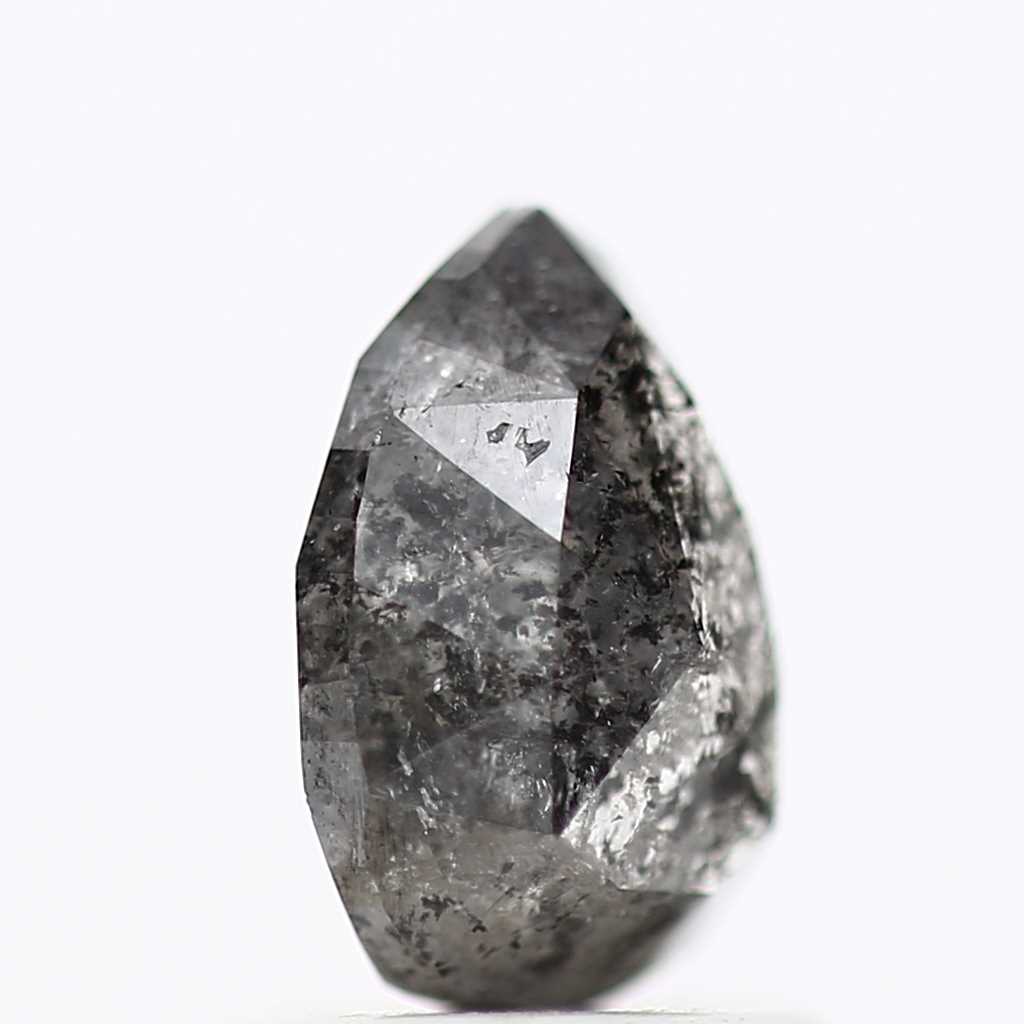 Salt and Pepper Diamond Fancy Gray Color 1.21 CT 7.70 x 5.47 x 3.28 MM Pear Cut Diamond! Natural Loose Diamond ! Christmas Gift for Her