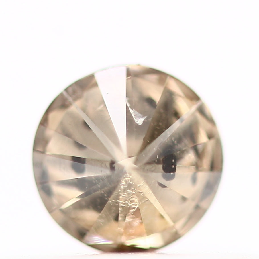 0.25 Carat Fancy Champagne Brown Round Cut Natural Loose Diamond