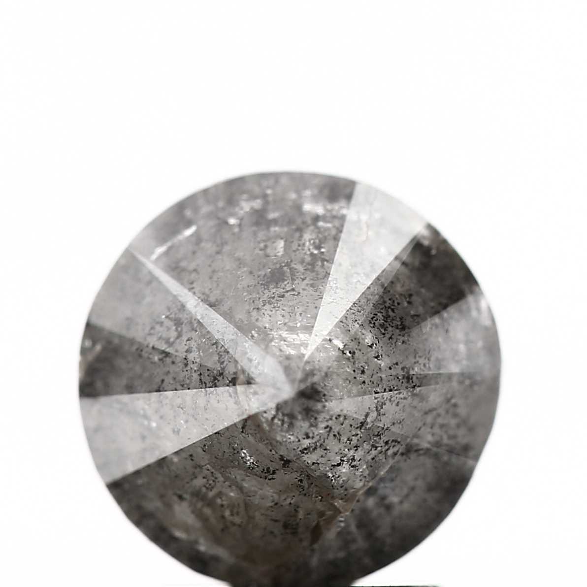 2.18 Carat Fancy Gray Round Brilliant Cut Natural Loose Diamond