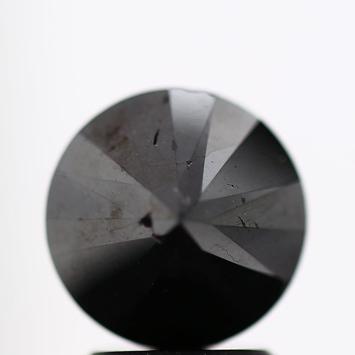 2.74 Carat Fancy Black Round Shape Brilliant Cut Natural Loose Diamond
