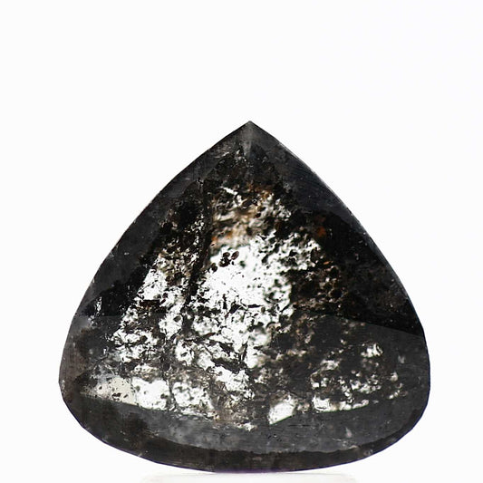 Salt and Pepper Diamond Fancy Gray Color 1.83 CT 9.99 x 9.48 x 2.35 MM Pear Cut Diamond! Natural Loose Diamond ! Christmas Gift for Her