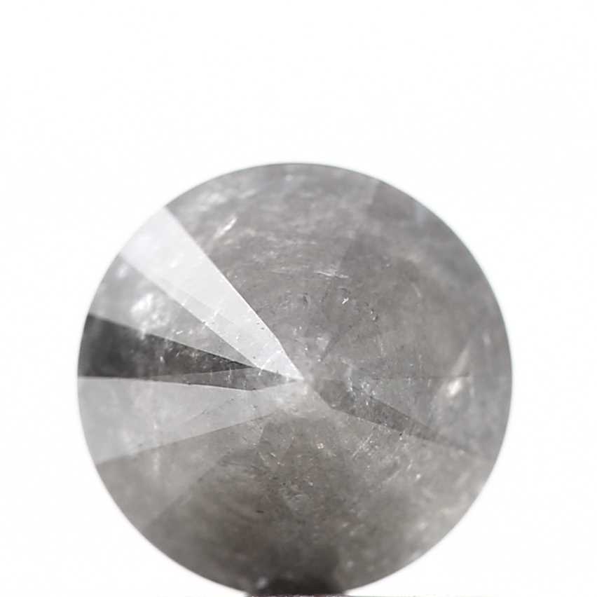 0.85 Carat Gray Salt and Pepper Diamond Round Brilliant Cut Natural Loose Diamond