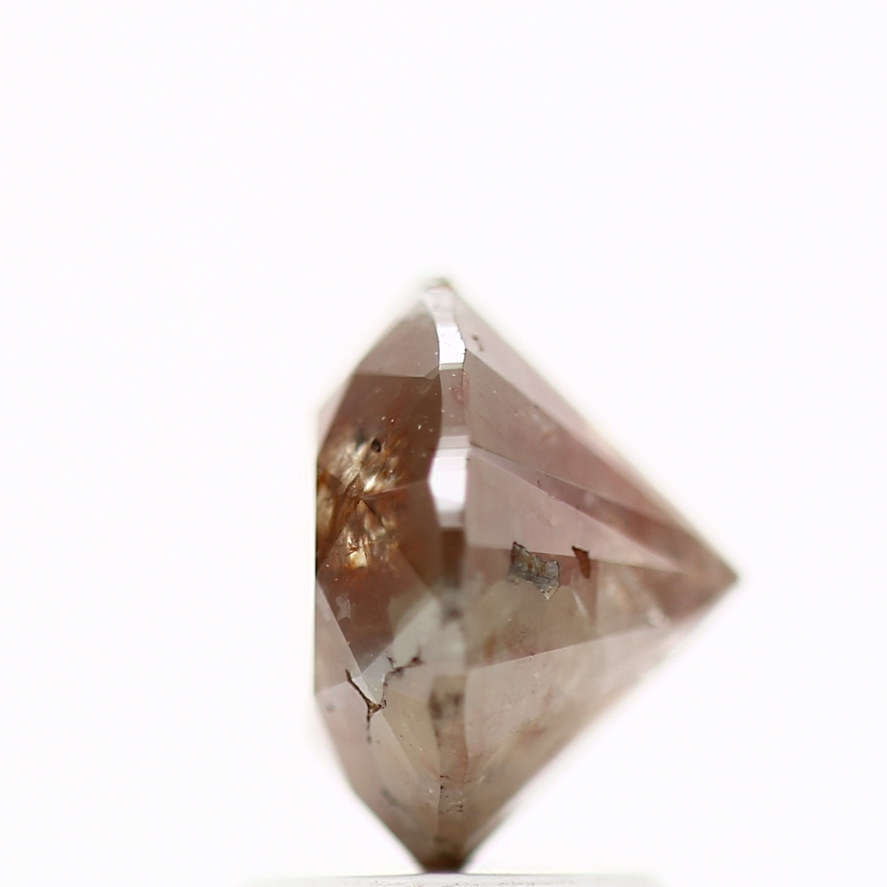 2.54 Carat Fancy Orange Brown Round Shape Brilliant Cut Natural Loose Diamond