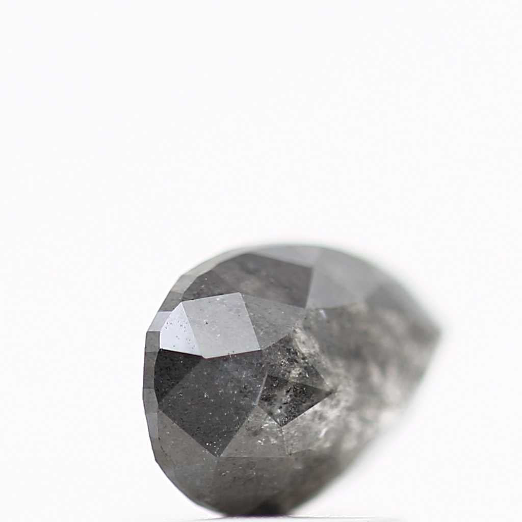 Salt and Pepper Diamond Fancy Gray Color 0.87 CT 7.34 x 5.11 x 2.66 MM Pear Cut Diamond! Natural Loose Diamond ! Christmas Gift for Her
