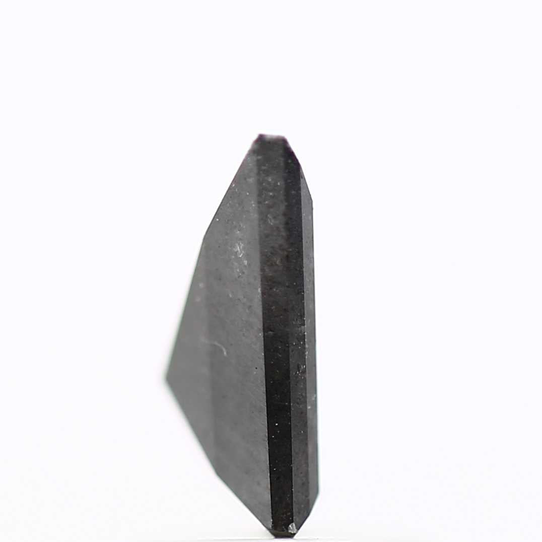 salt and pepper diamond ! 0.99 Ct 9.40 x 7.40 x 2.85 MM natural gray shield loose diamond for engagement ring for her