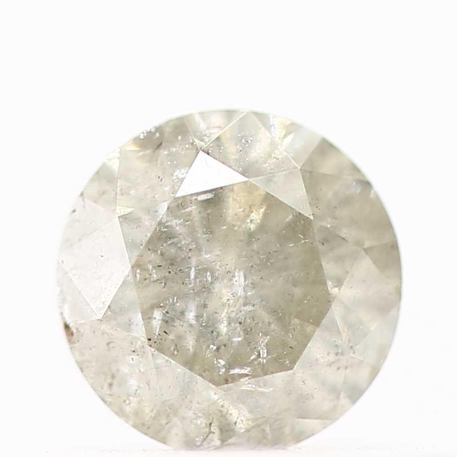 0.34 Carat Fancy Gray Round Shape Brilliant Cut Natural Loose Diamond