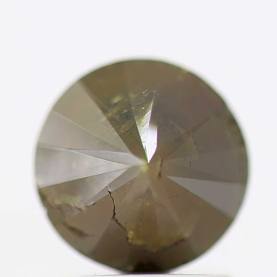 1.57 Carat Brown Rustic Round Brilliant Cut Natural Loose Diamond