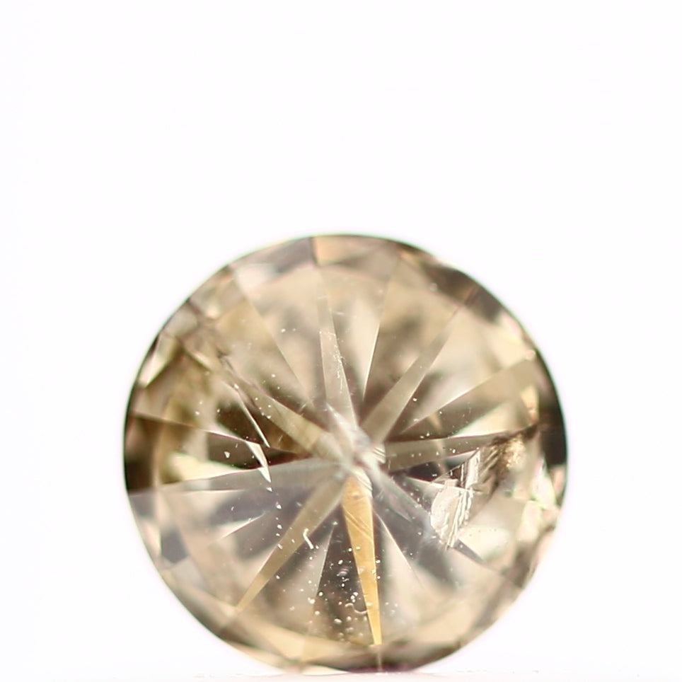 0.20 Carat Fancy Brown Round Cut Natural Loose Diamond