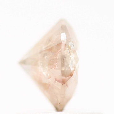 0.98 Carat Fancy Peach Orange Round Shape Brilliant Cut Natural Loose Diamond