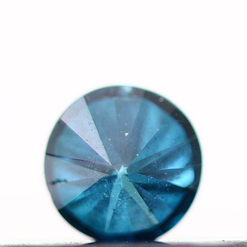 0.15 Carat Fancy Blue Round Shape Brilliant Cut Natural Loose Diamond